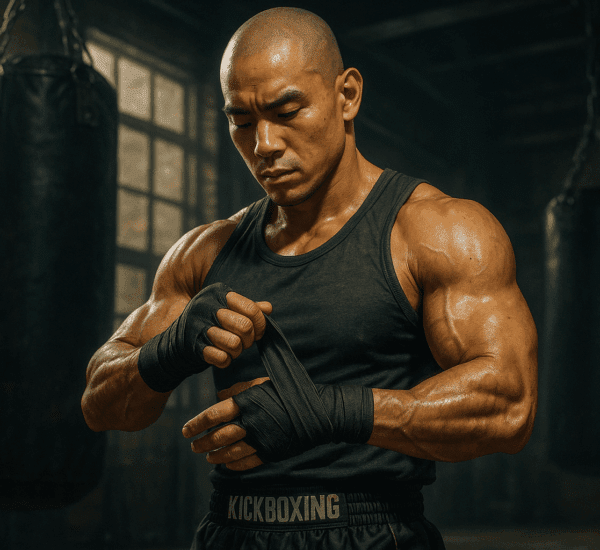 Getting ready for kickboxing - levelupwithdann