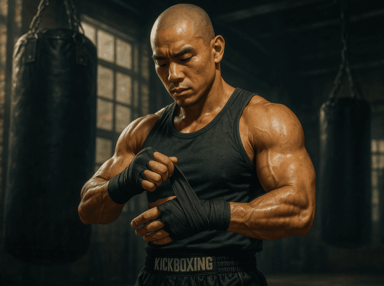 Getting ready for kickboxing - levelupwithdann
