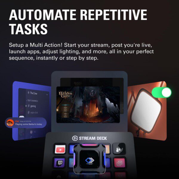 Elgato Stream Deck – 15-Key Custom Control for Creators and Gamers