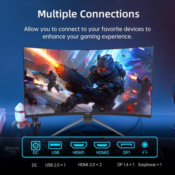 KTC 32 Inch 240Hz Curved Gaming Monitor,