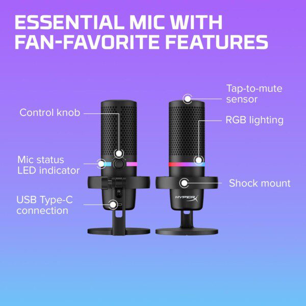 HyperX DuoCast Microphone for Streaming